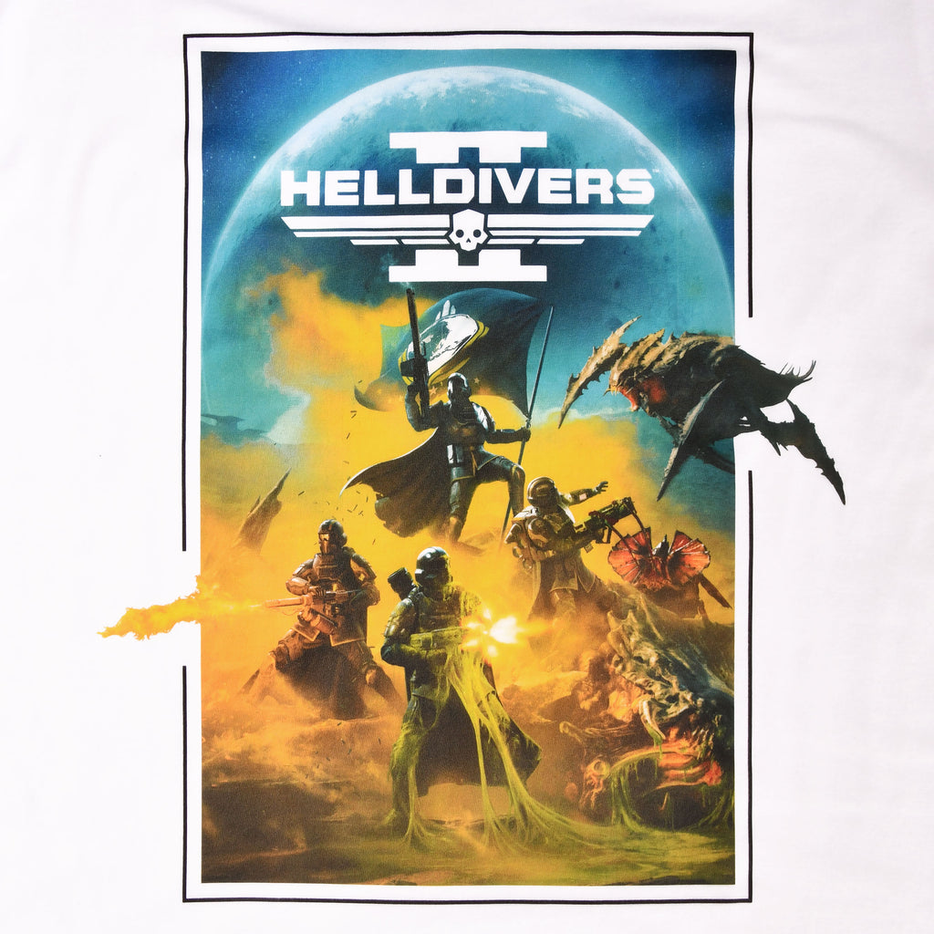 Image produit Helldivers 2 - T-shirt d'art clé blanc