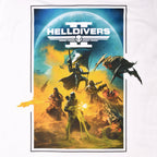 Image produit Helldivers 2 - T-shirt d'art clé blanc