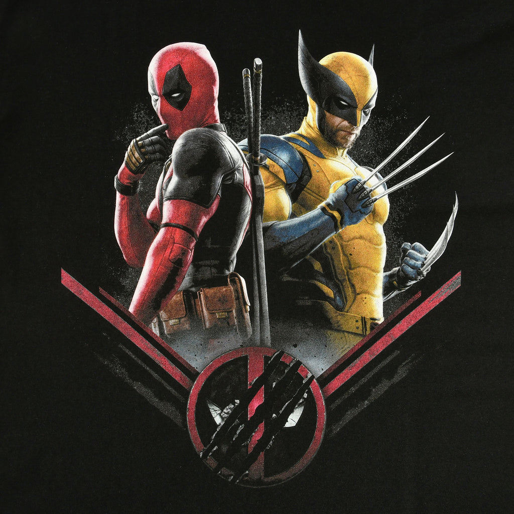 Image produit T-shirt noir Deadpool et Wolverine Double Trouble