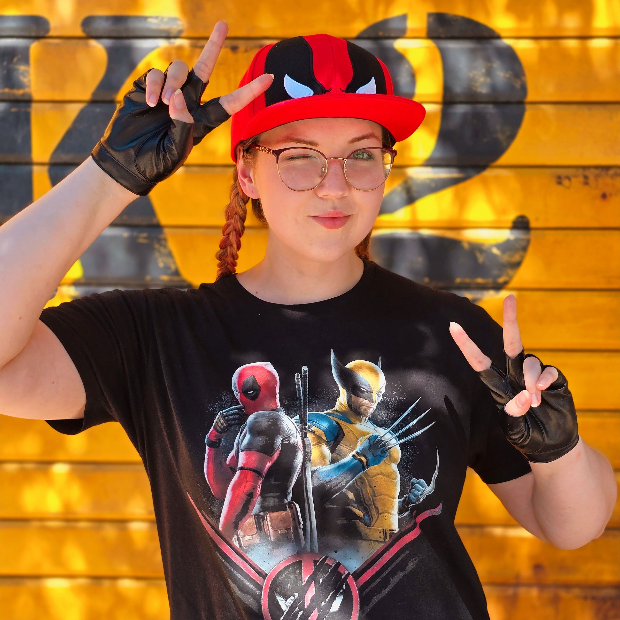 Image produit T-shirt noir Deadpool et Wolverine Double Trouble
