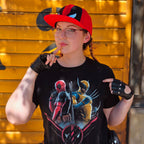 Image produit T-shirt noir Deadpool et Wolverine Double Trouble