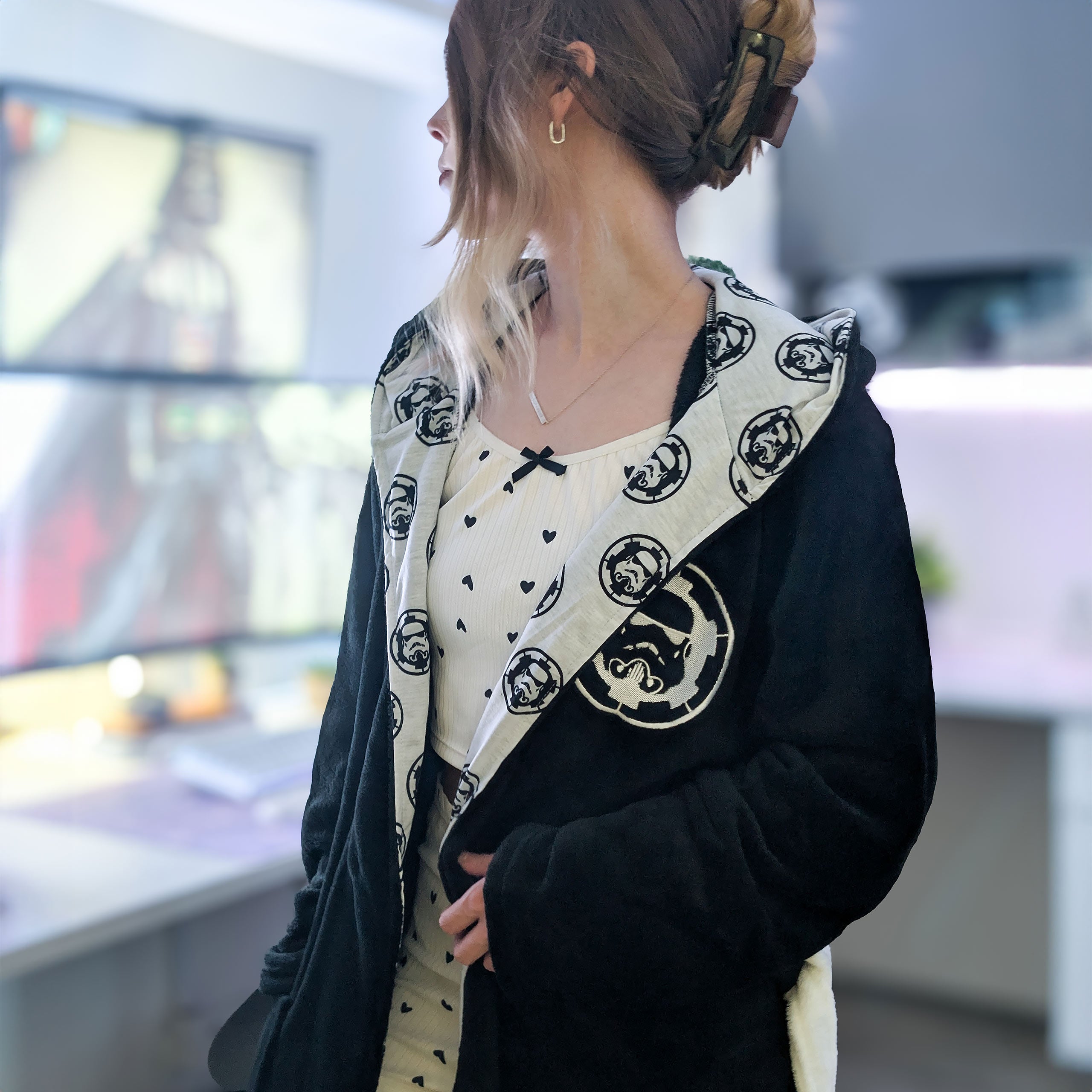Image produit Star Wars - Peignoir Stormtrooper noir et blanc