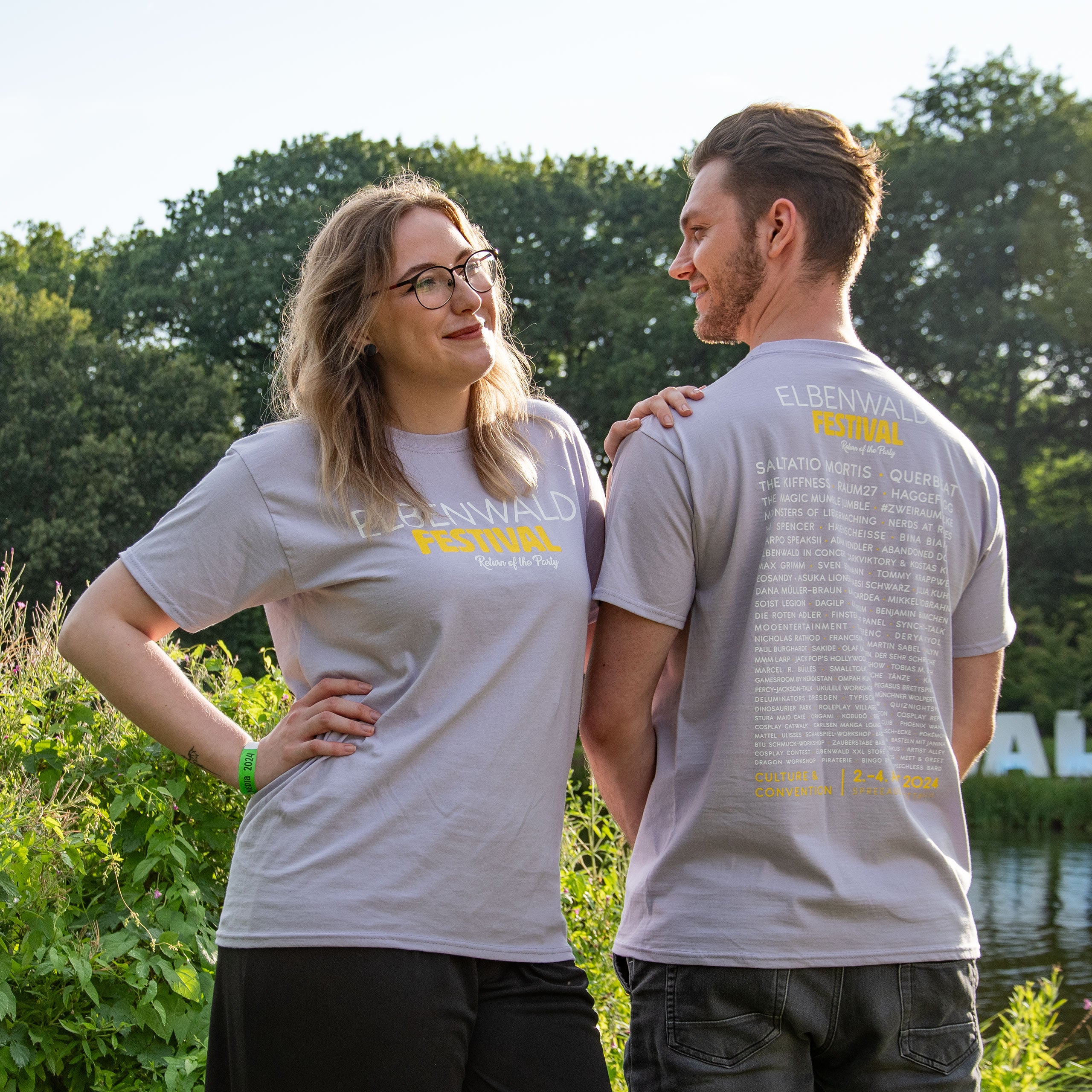Image produit T-shirt violet Elbenwald Festival Return of the Party