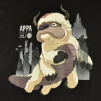 Image produit Avatar Le Dernier Maître de l'Air - T-shirt Appa Volant Noir