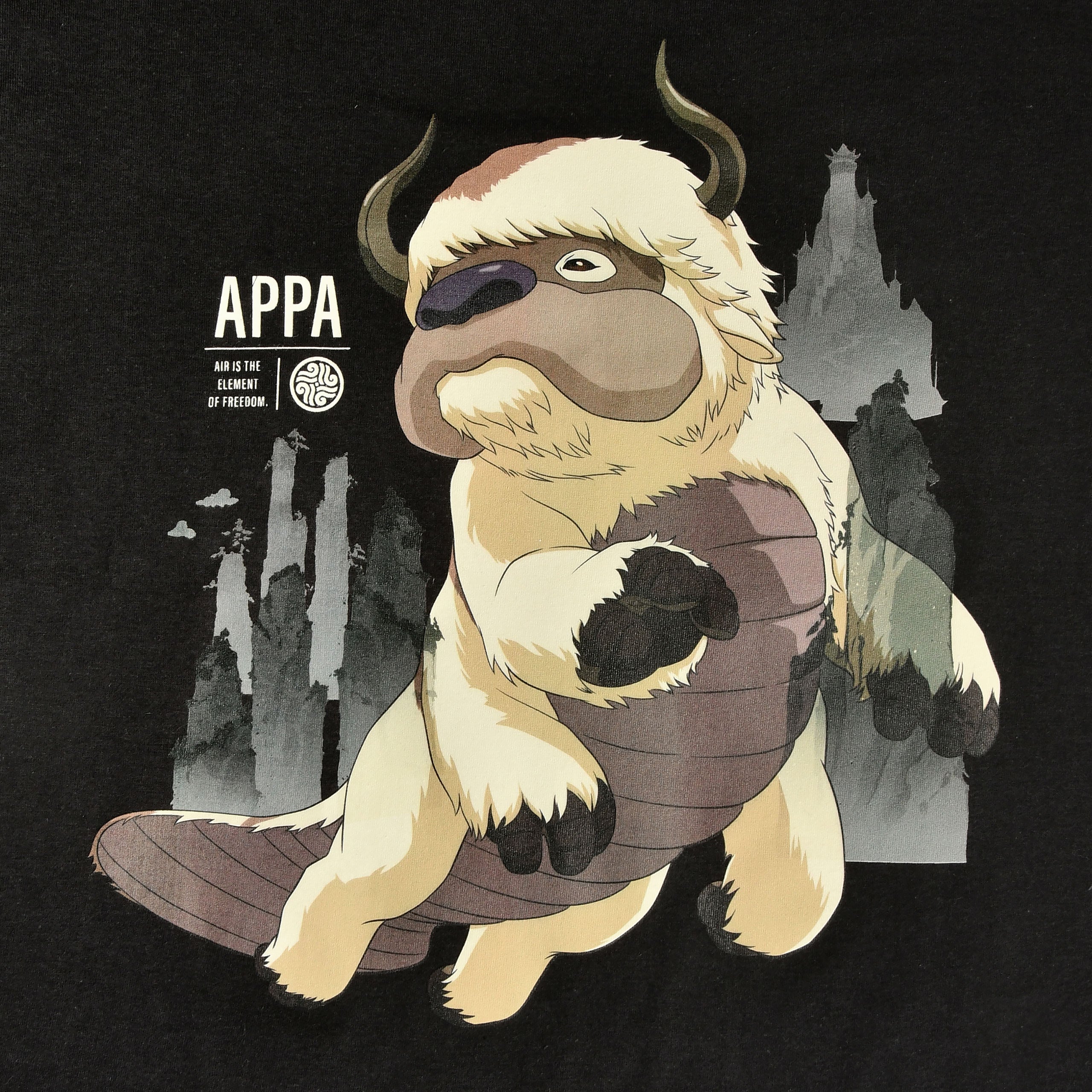 Image produit Avatar Le Dernier Maître de l'Air - T-shirt Appa Volant Noir