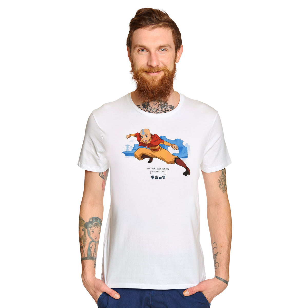 Image produit Avatar Le dernier maître de l'air - T-shirt blanc Aang