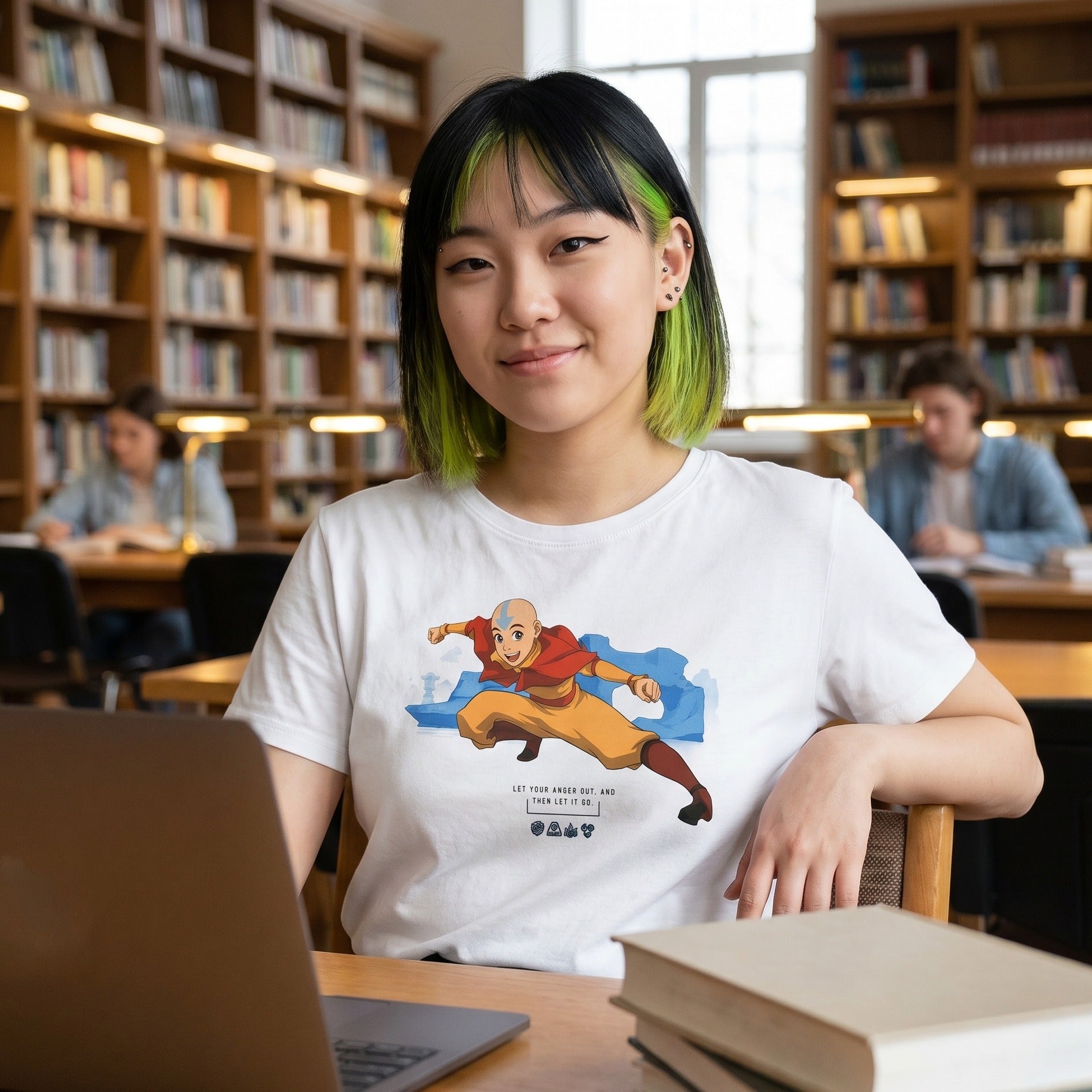 Image produit Avatar Le dernier maître de l'air - T-shirt blanc Aang