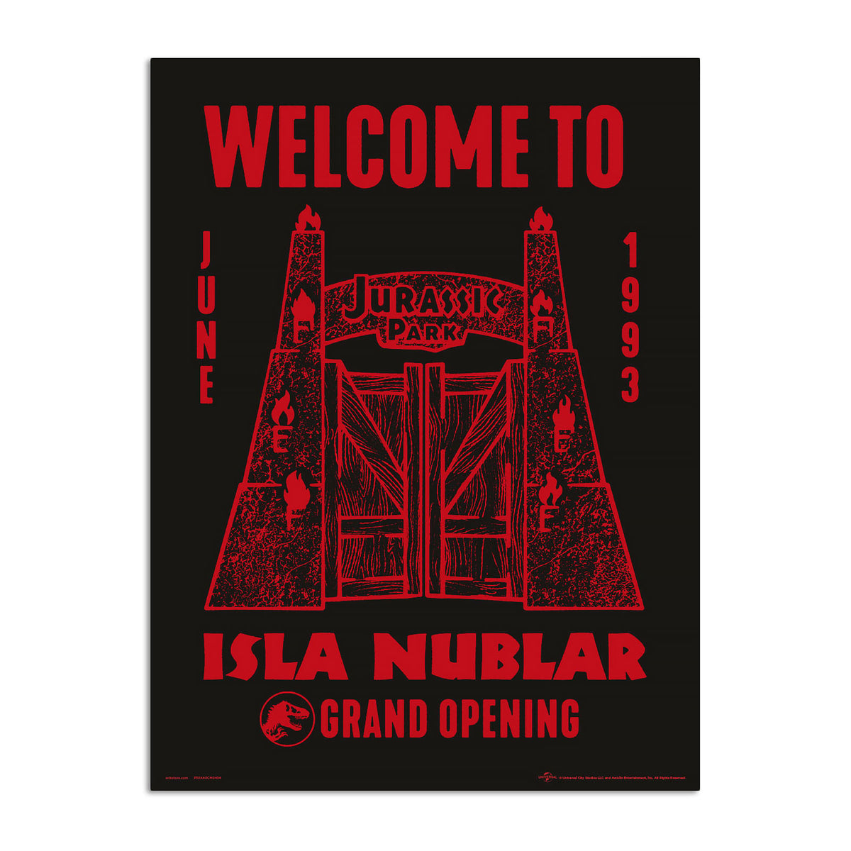 Image produit Jurassic Park - Bienvenue à Isla Nublar Art Mural