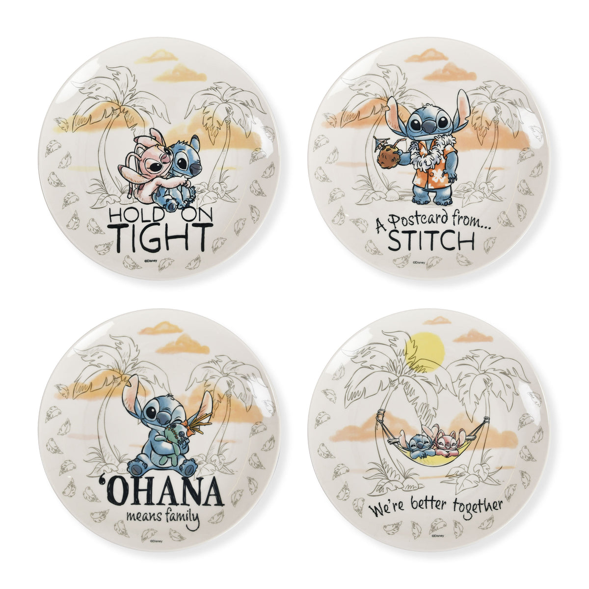 Image produit Service d’assiettes Stitch Ohana - Lilo & Stitch