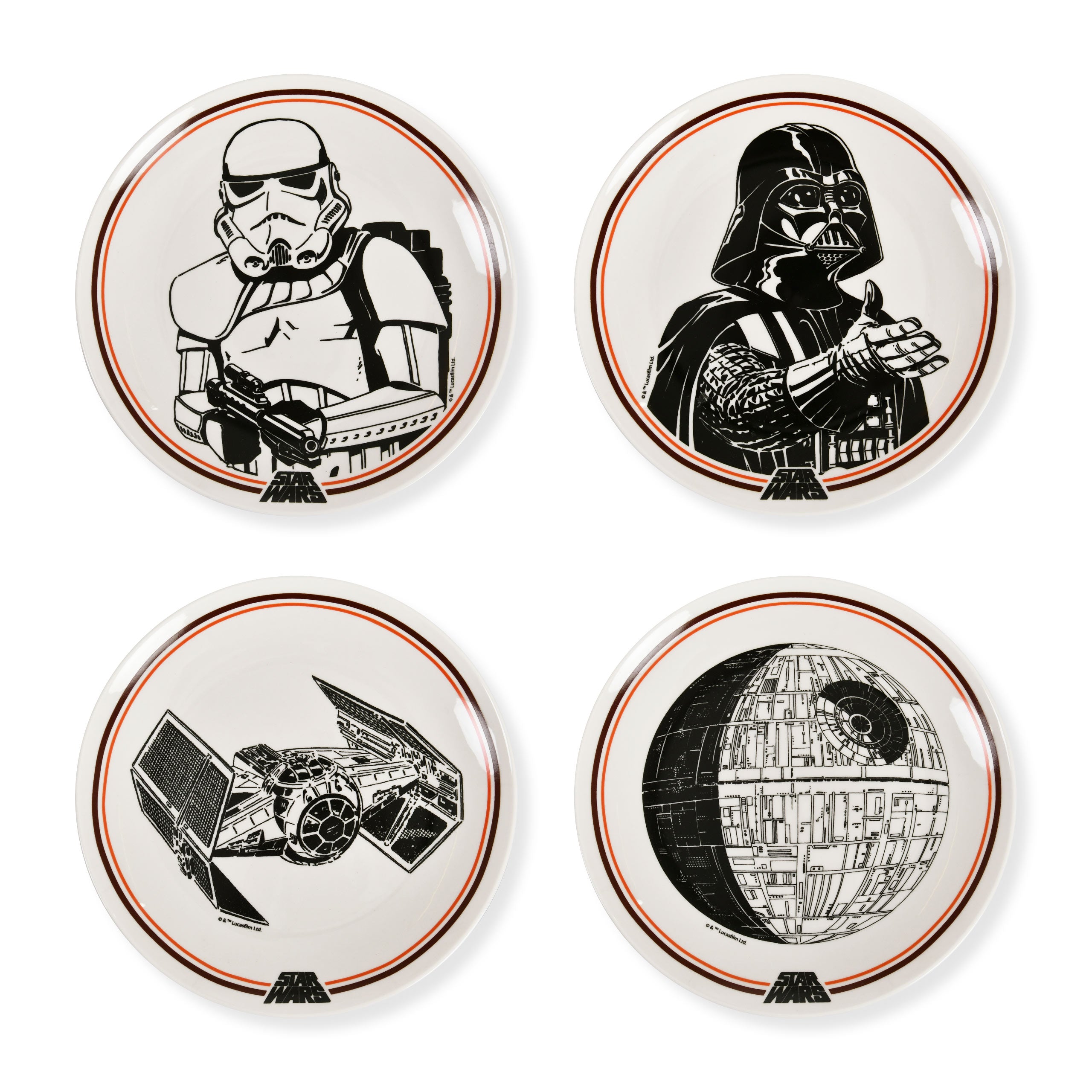 Image produit Star Wars - Set d'assiettes Côté Obscur