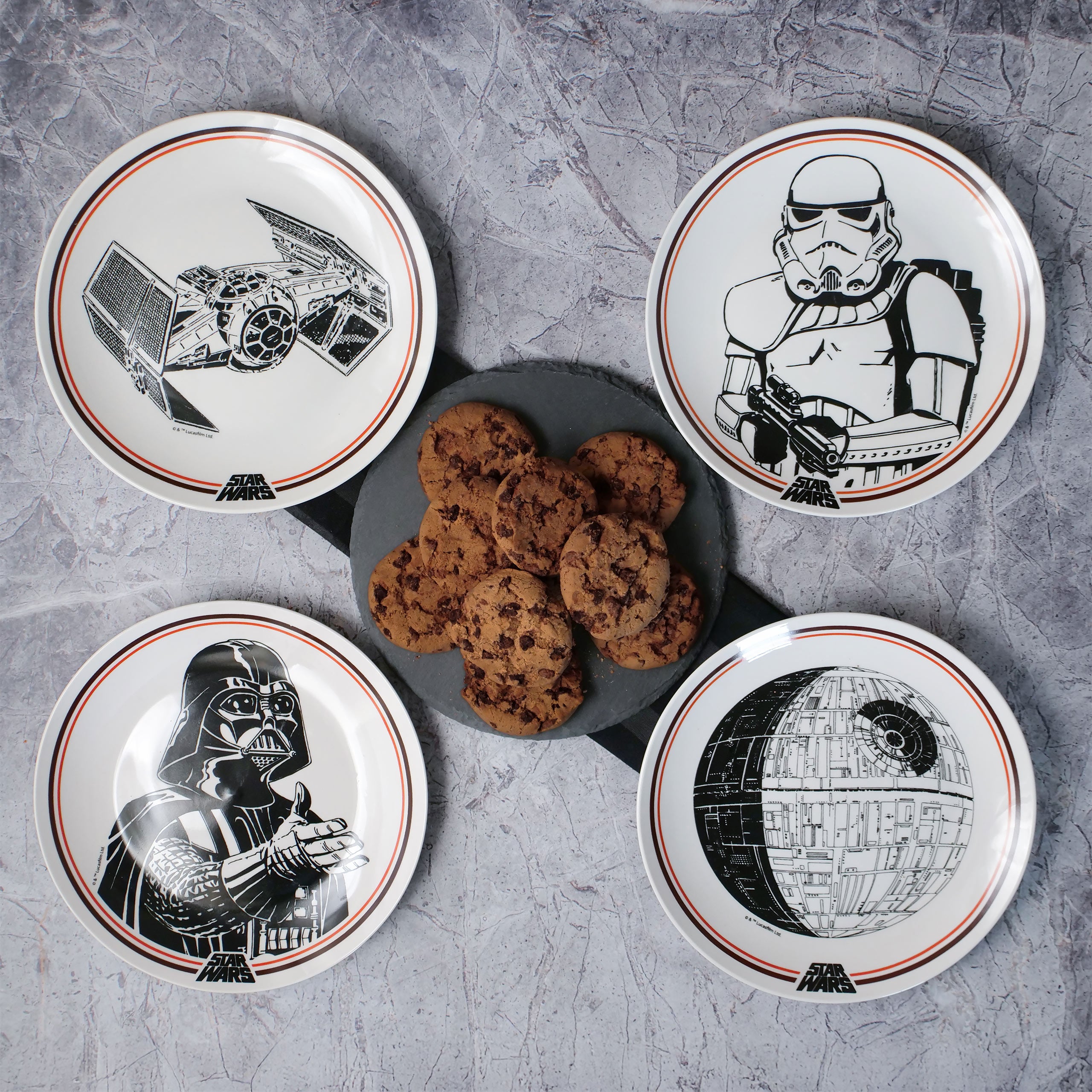 Image produit Star Wars - Set d'assiettes Côté Obscur