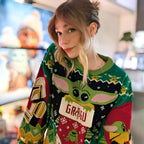 Image produit Pull tricoté Grogu avec Mando - Star Wars The Mandalorian