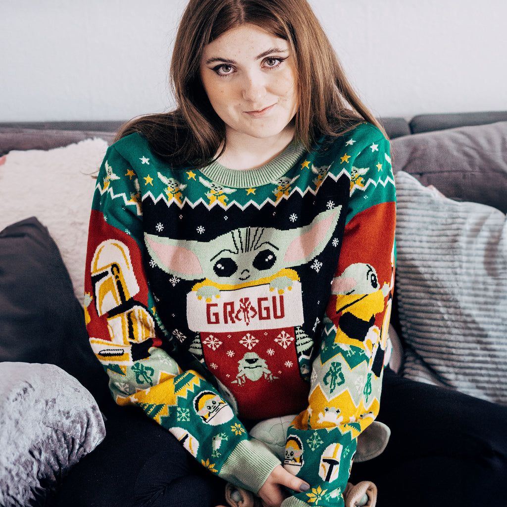 Image produit Pull tricoté Grogu avec Mando - Star Wars The Mandalorian