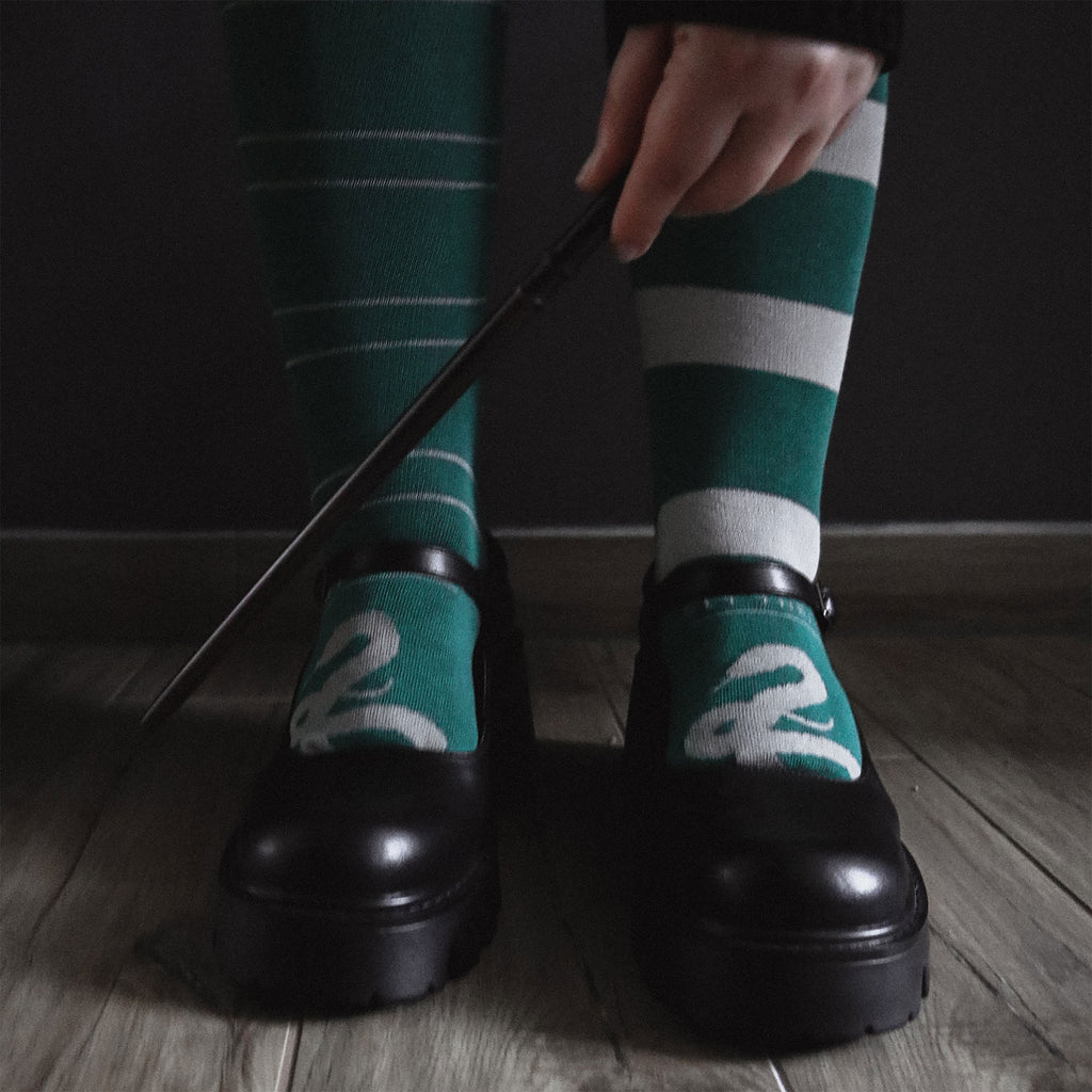Image produit Harry Potter - Chaussettes hautes Serpentard 2 paires