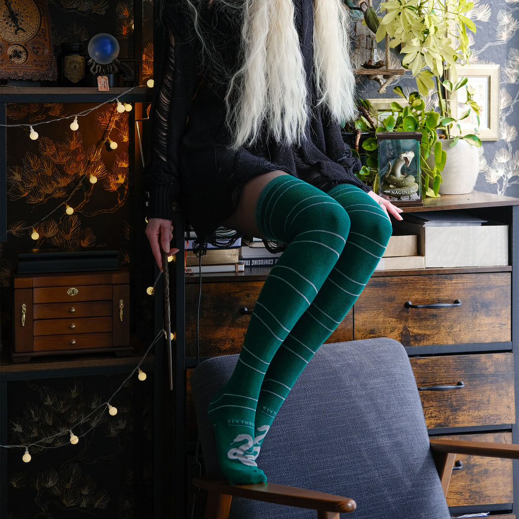 Image produit Harry Potter - Chaussettes hautes Serpentard 2 paires