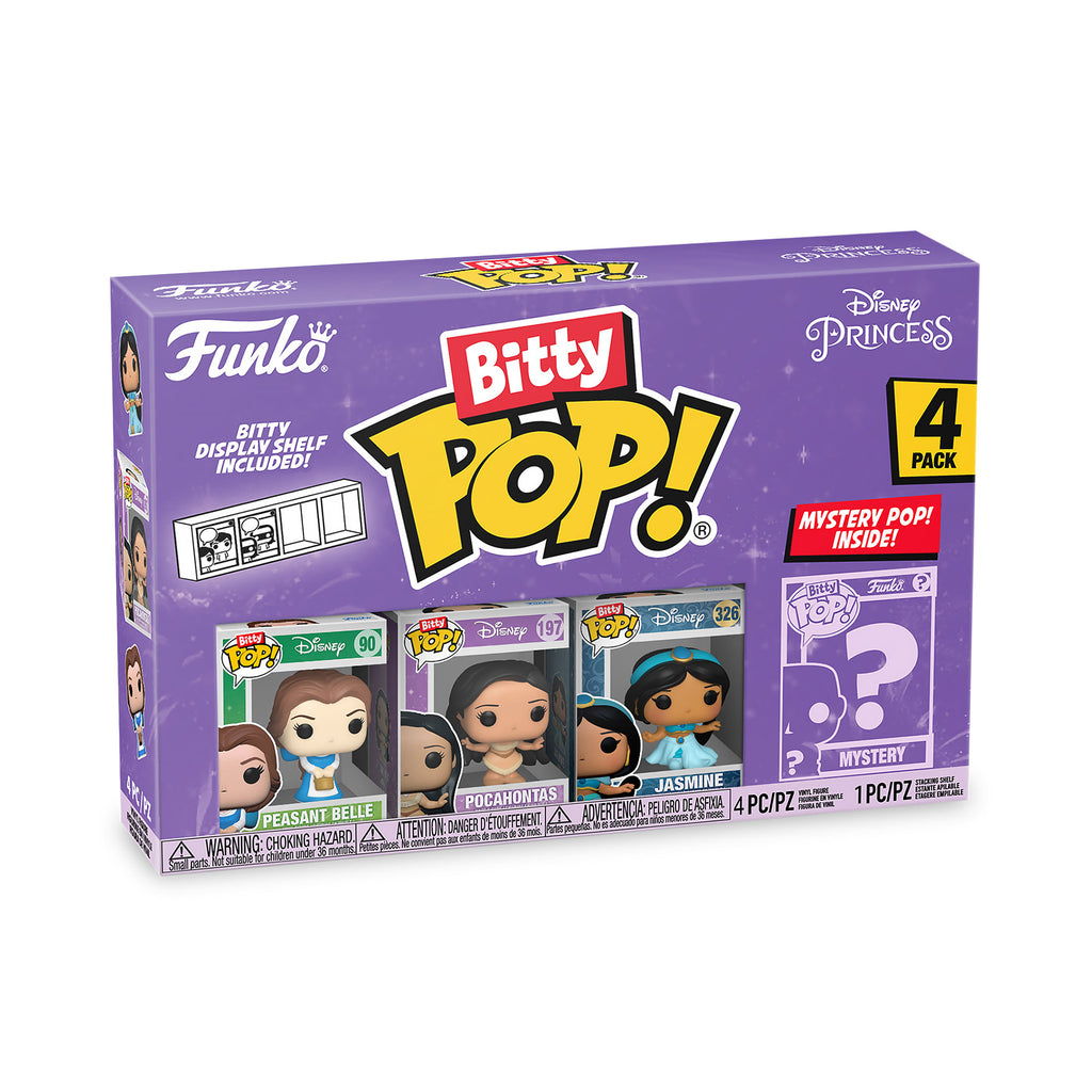 Image produit Disney Princess - Funko Bitty Pop ensemble de 4 figurines série 1