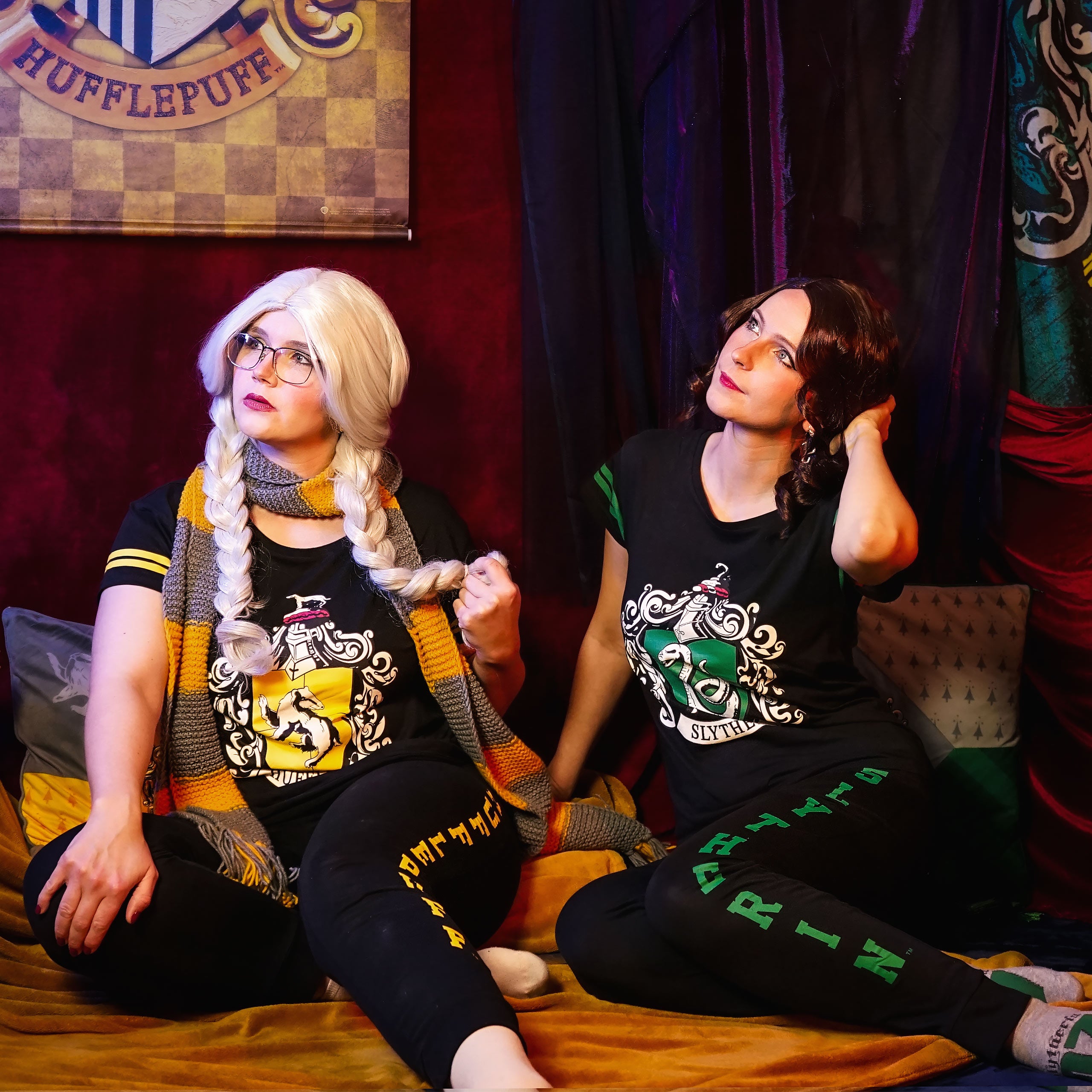 Image produit Pyjama blason Serpentard noir - Harry Potter
