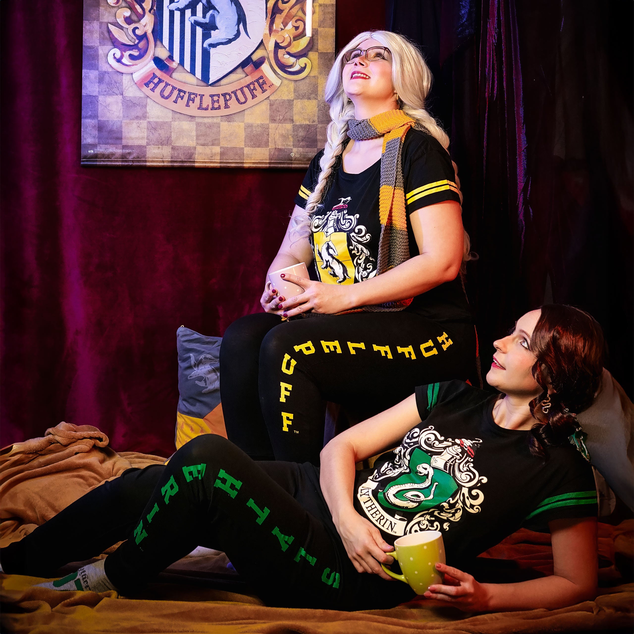 Image produit Pyjama blason Serpentard noir - Harry Potter