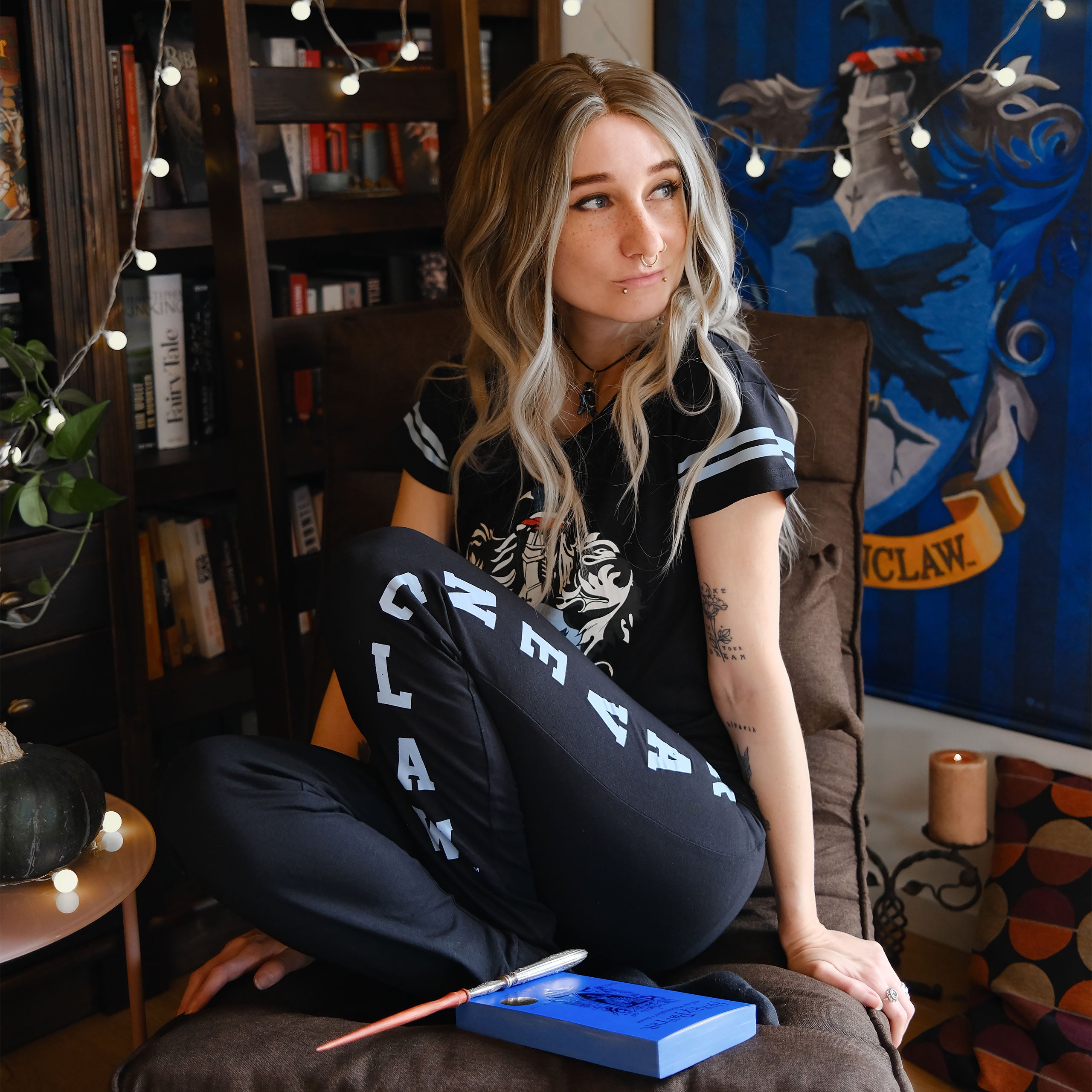 Image produit Pyjama Blason Ravenclaw noir - Harry Potter
