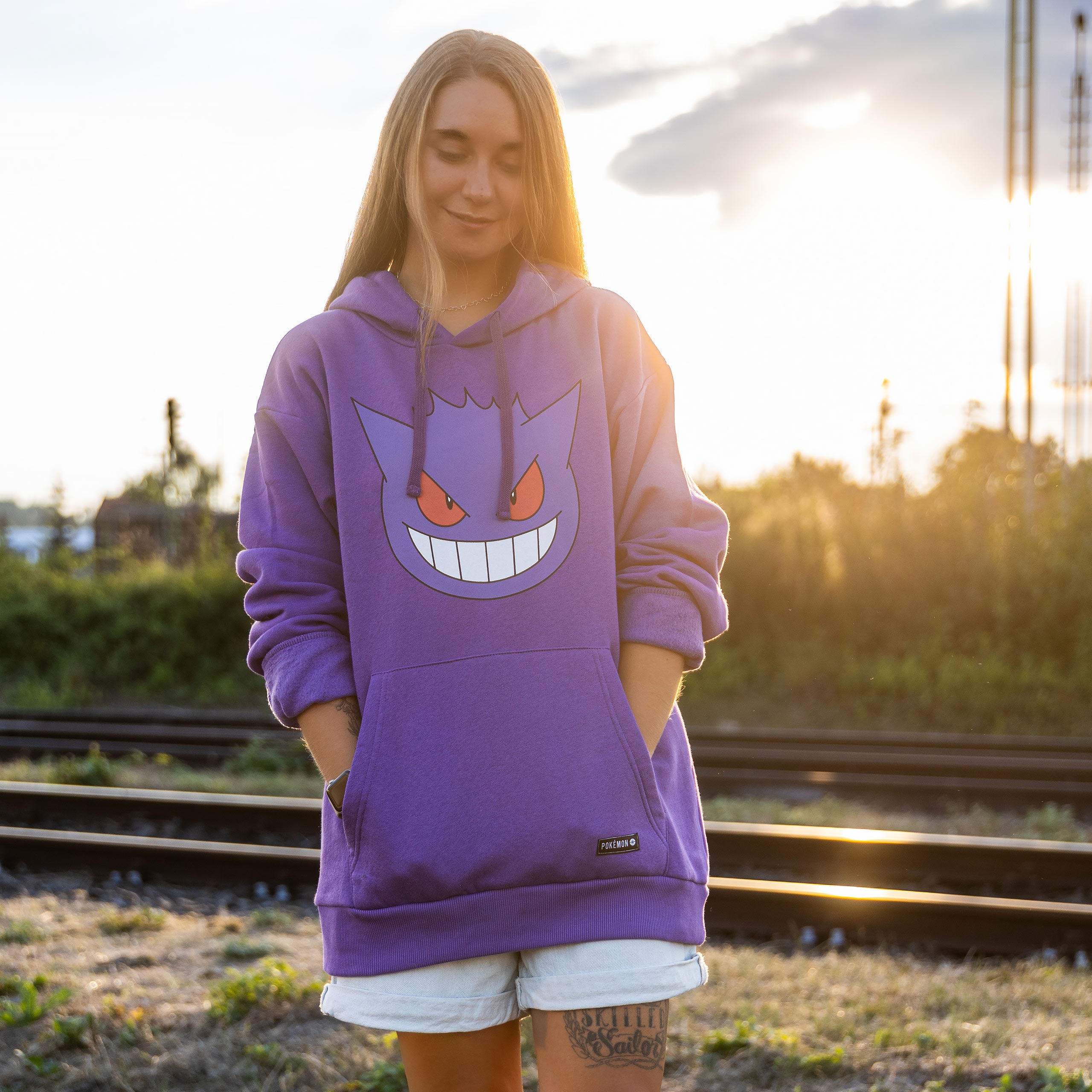 Image produit Pokemon - Sweat à capuche visage Gengar
