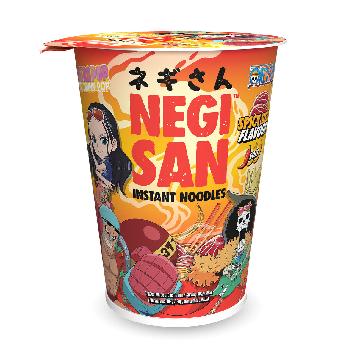 Image produit Robin, Franky et Brook Nouilles instantanées au boeuf épicé - One Piece