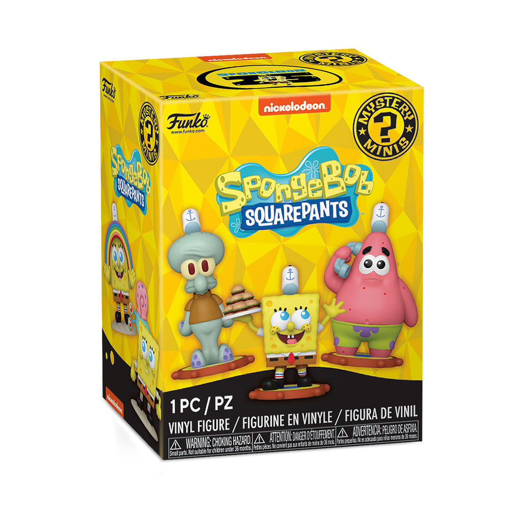 Image produit SpongeBob - Figurine Mystère Mini Funko Pop du 25e anniversaire