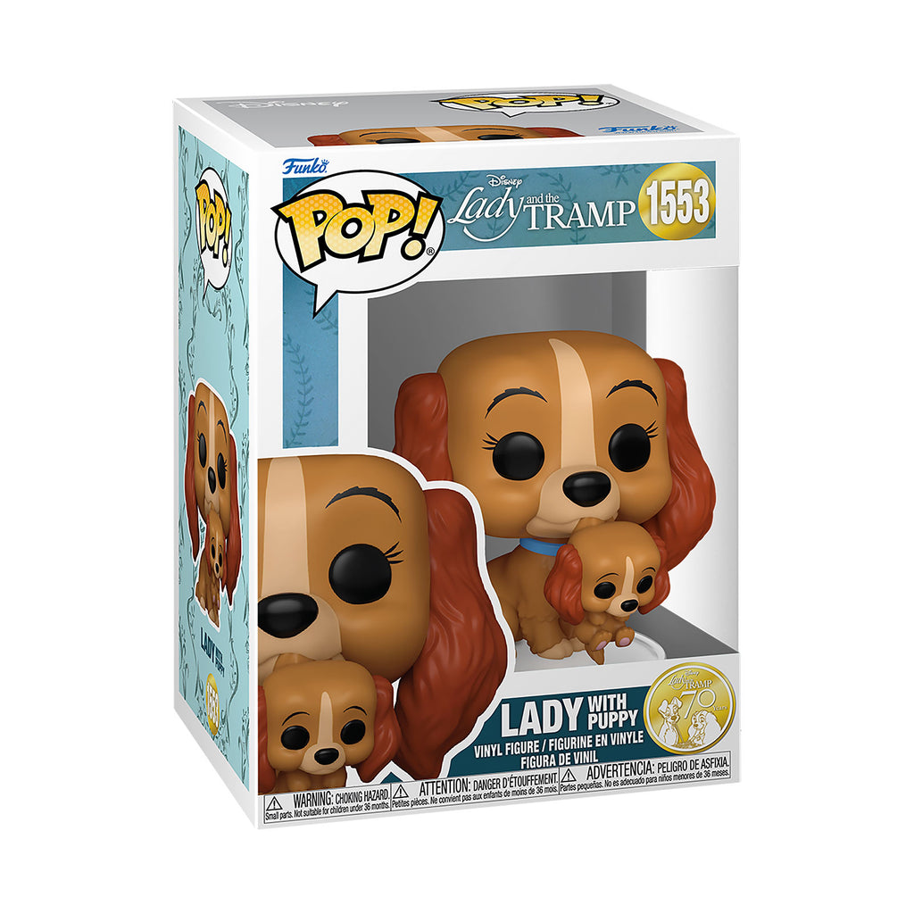 Image produit La Belle et le Clochard - Belle avec chiot Figurine Funko Pop