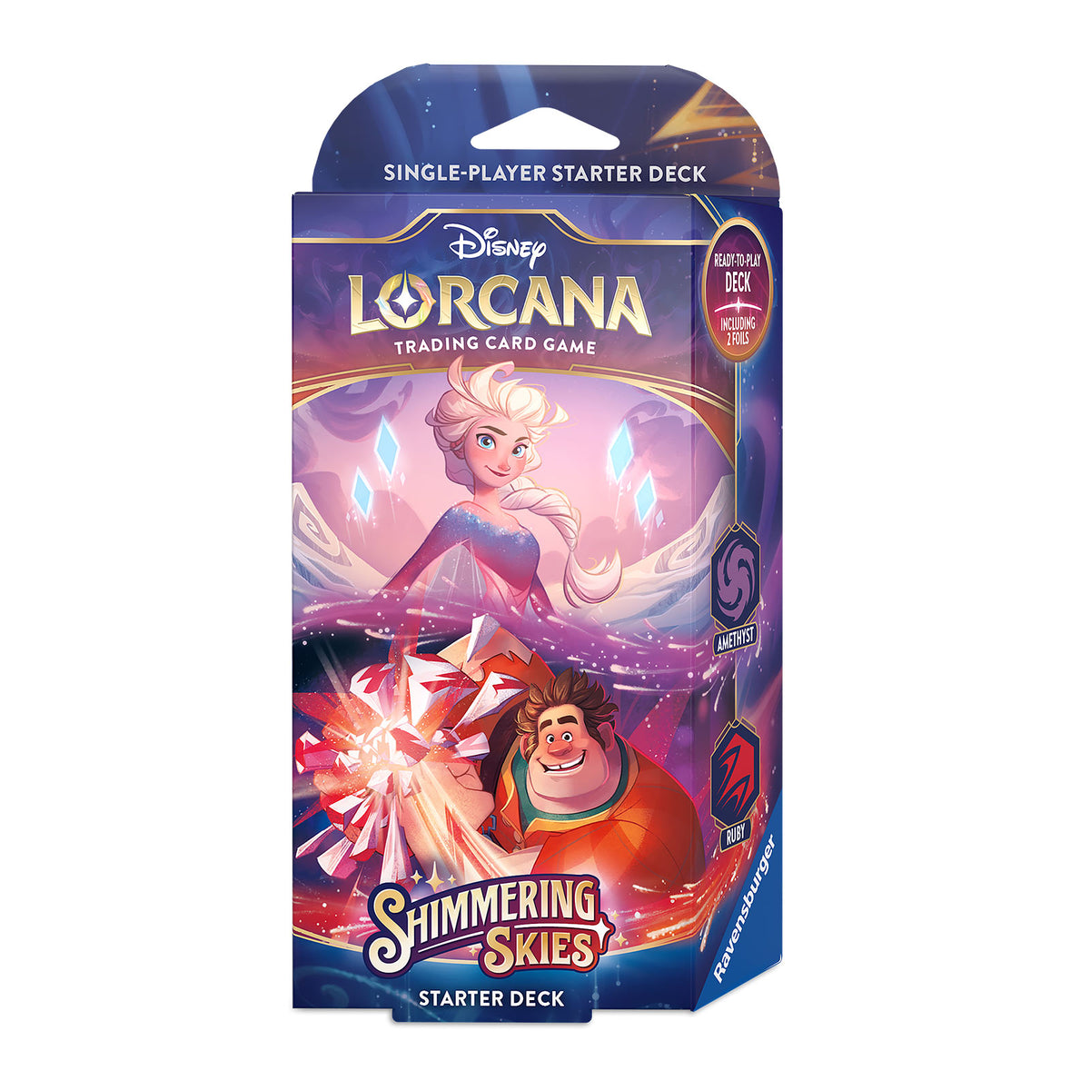 Image produit Disney Lorcana Améthyste et Rubis Kit de Démarrage - Shimmering Skies Jeu de Cartes à Collectionner