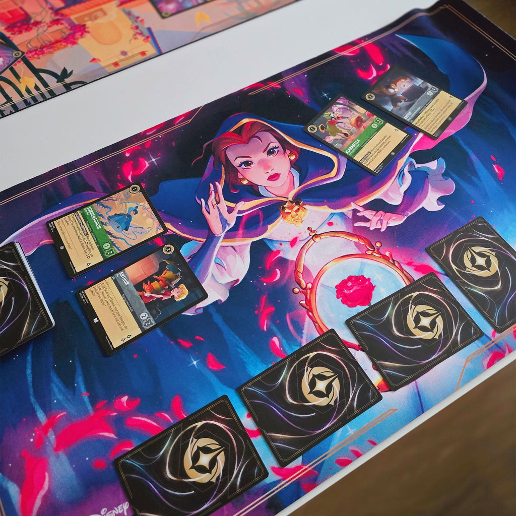 Image produit Tapis de jeu Disney Lorcana Belle - Jeu de cartes à échanger Skyglow