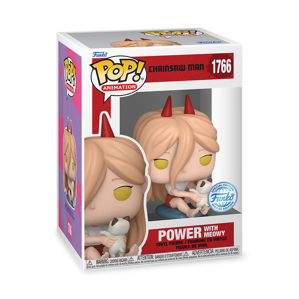 Image produit Chainsaw Man - Power avec Meowy Figurine Funko Pop