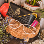 Image produit Harry Potter - Étui à lunettes noir avec blason de Poudlard