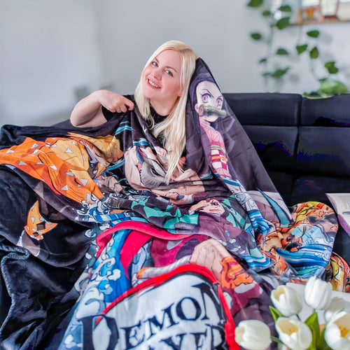 Image produit Demon Slayer - Plaid Groupe
