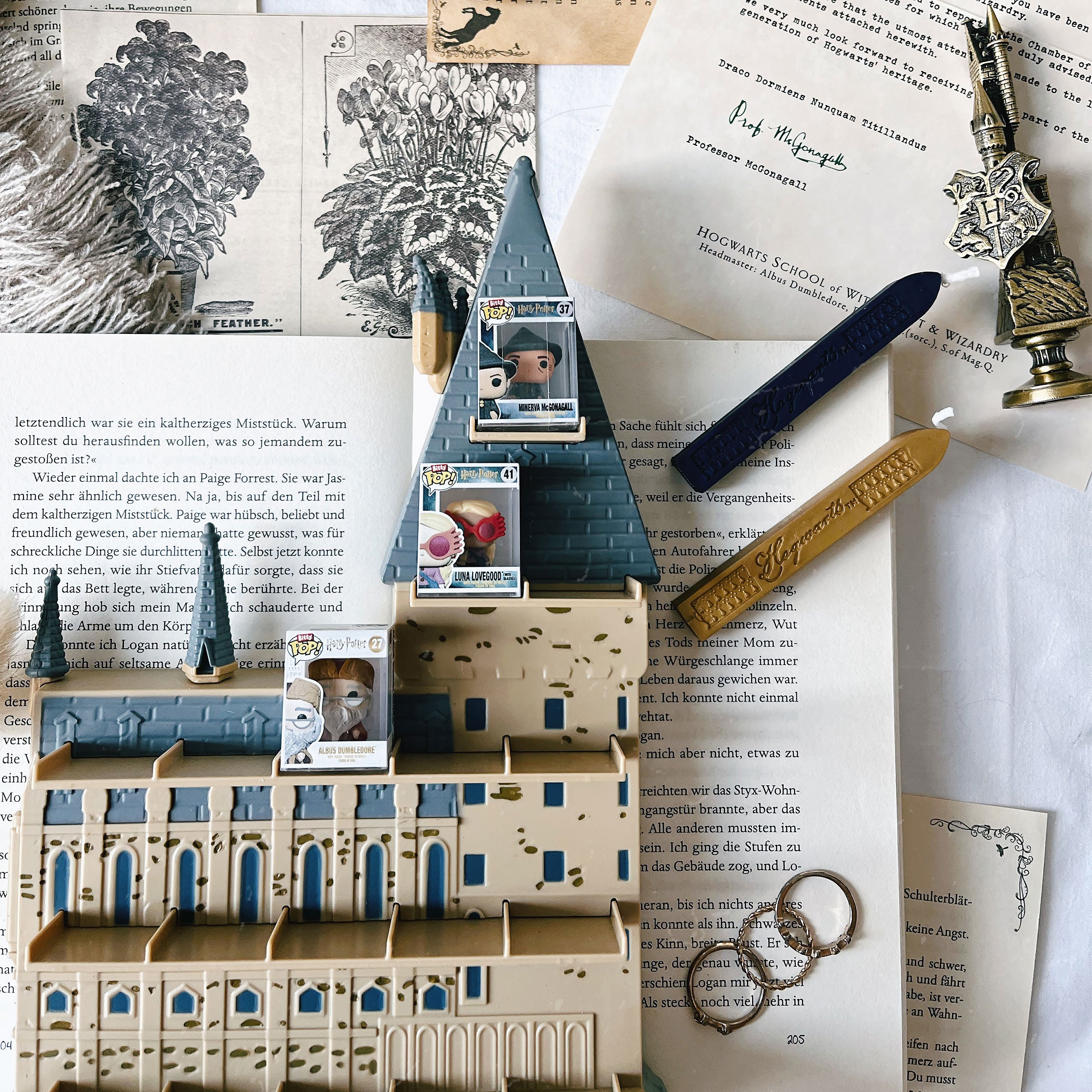 Image produit Harry Potter - Château de Poudlard Funko Bitty Pop Display avec 2 Figurines