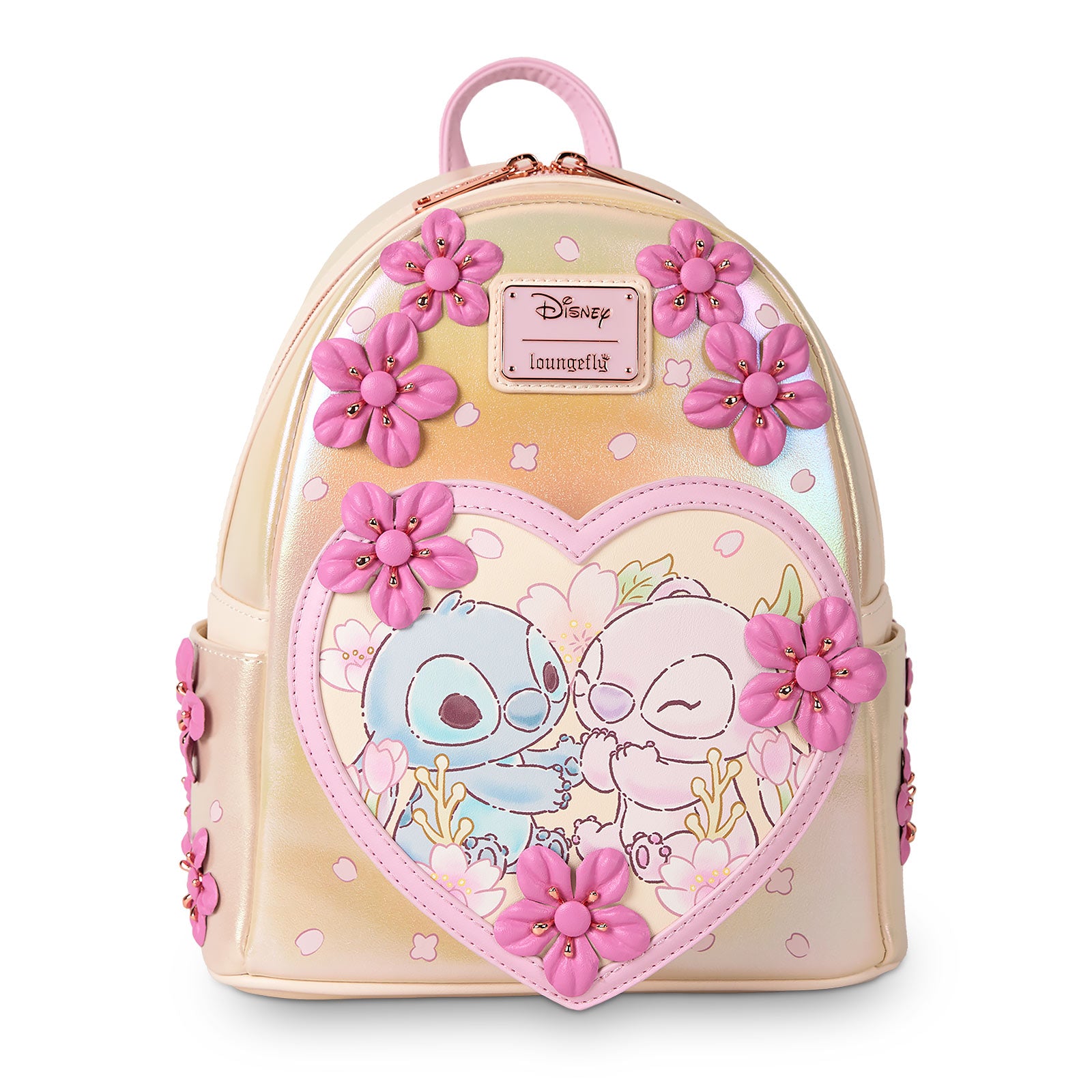 Image produit Lilo & Stitch - Mini sac à dos Angel et Stitch avec fleurs