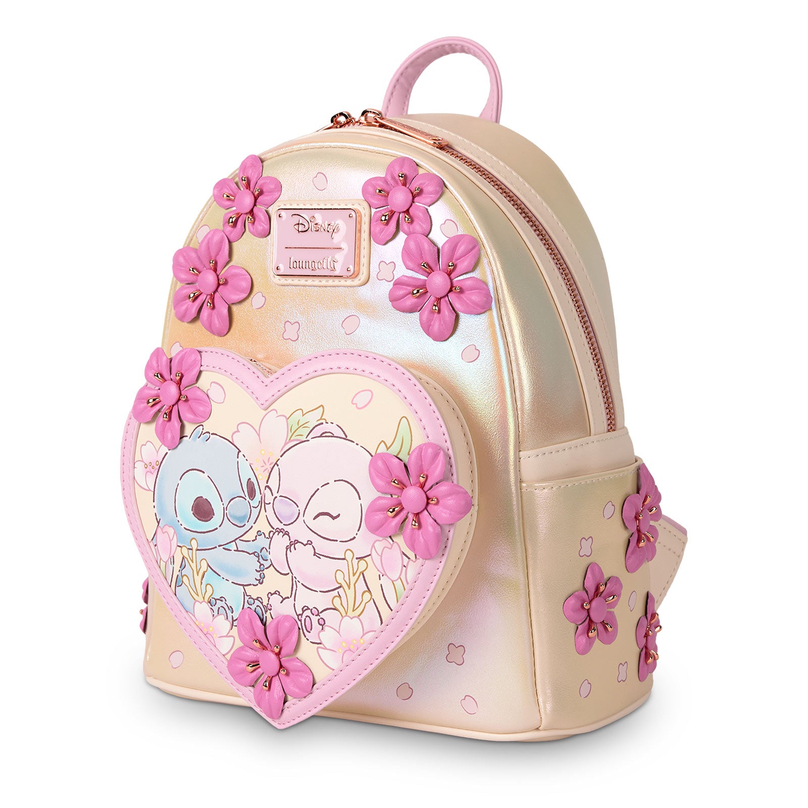 Image produit Lilo & Stitch - Mini sac à dos Angel et Stitch avec fleurs