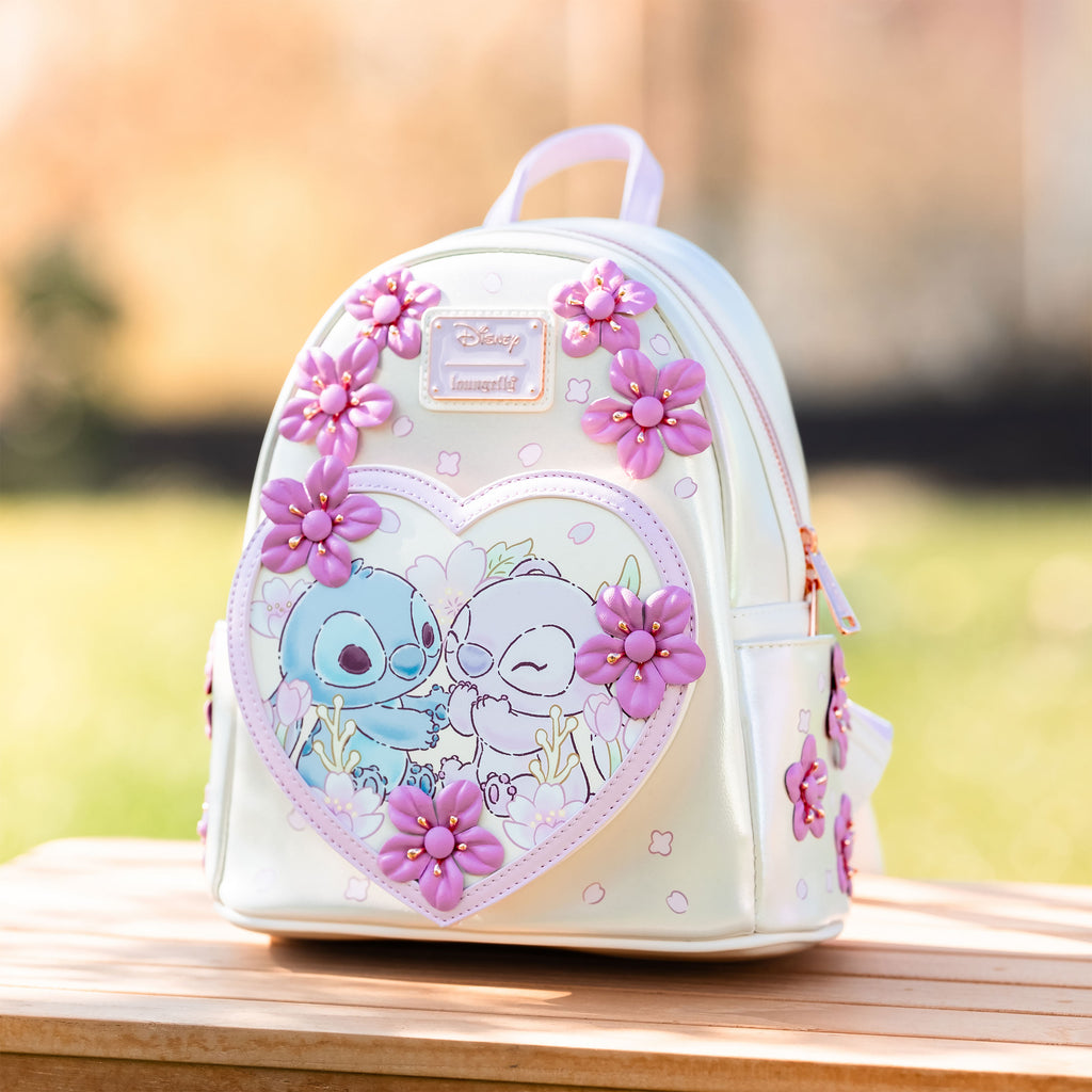 Image produit Lilo & Stitch - Mini sac à dos Angel et Stitch avec fleurs