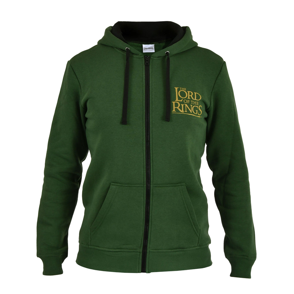 Image produit Le Seigneur des Anneaux - Veste à capuche zippée Terre du Milieu verte