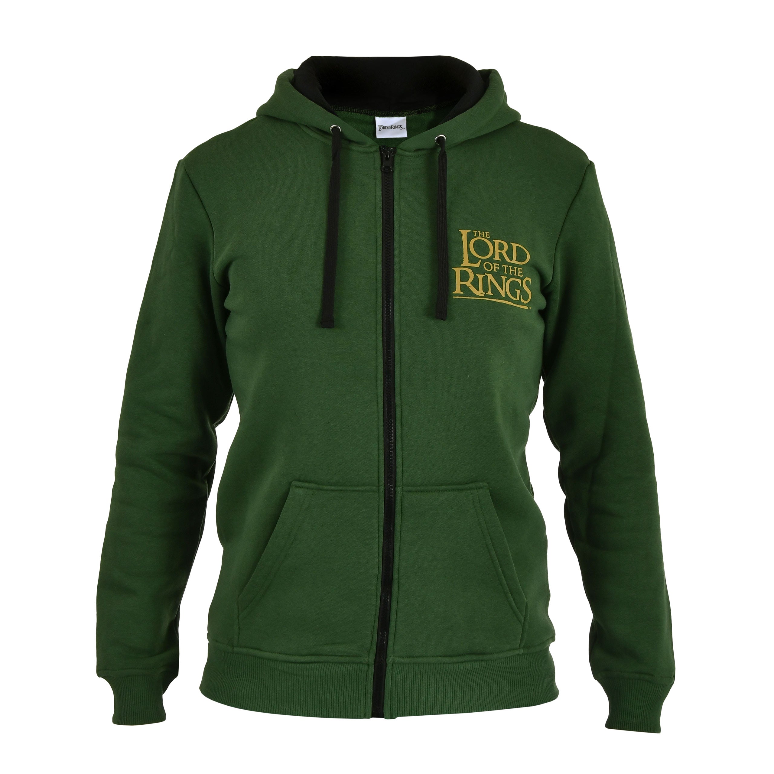 Image produit Le Seigneur des Anneaux - Veste à capuche zippée Terre du Milieu verte