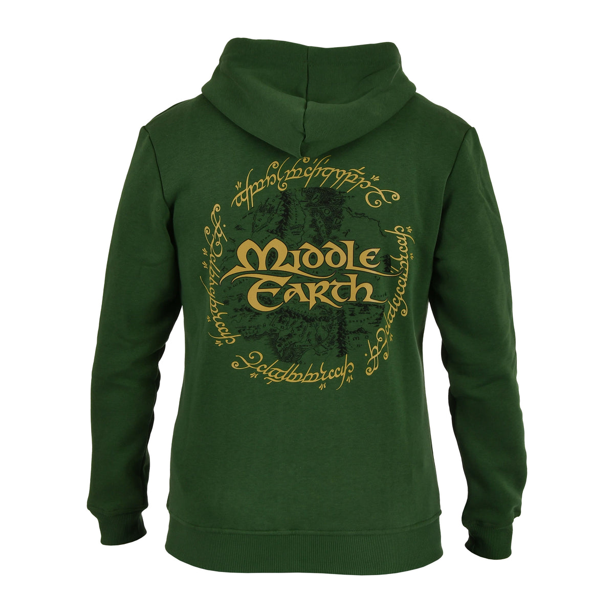 Image produit Le Seigneur des Anneaux - Veste à capuche zippée Terre du Milieu verte