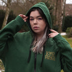 Image produit Le Seigneur des Anneaux - Veste à capuche zippée Terre du Milieu verte