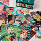 Image produit Studio Ghibli - 100 Cartes Postales en Boîte Cadeau Vol. 2