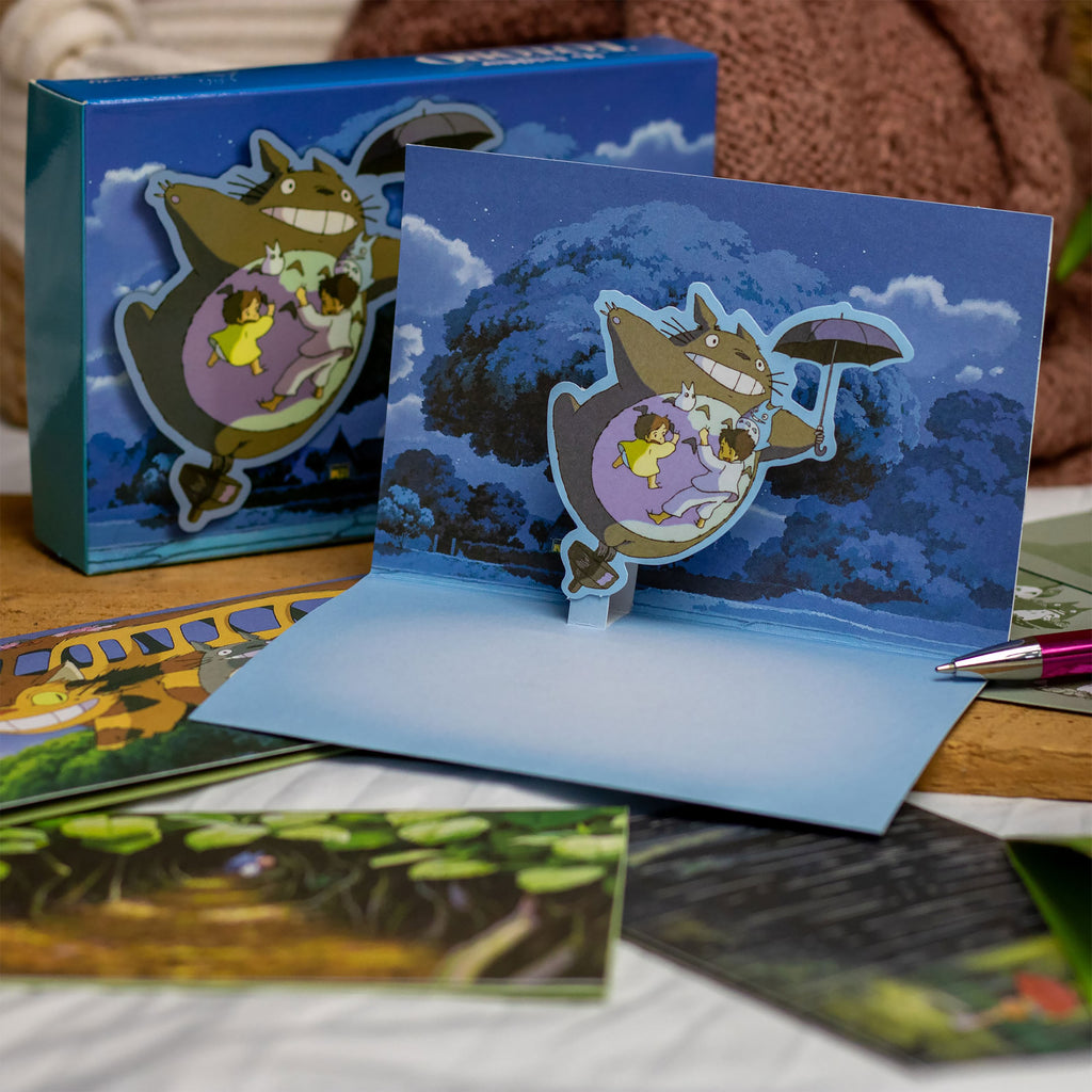 Image produit Totoro - Amis Cartes Postales 3D Pop-Up Set de 10