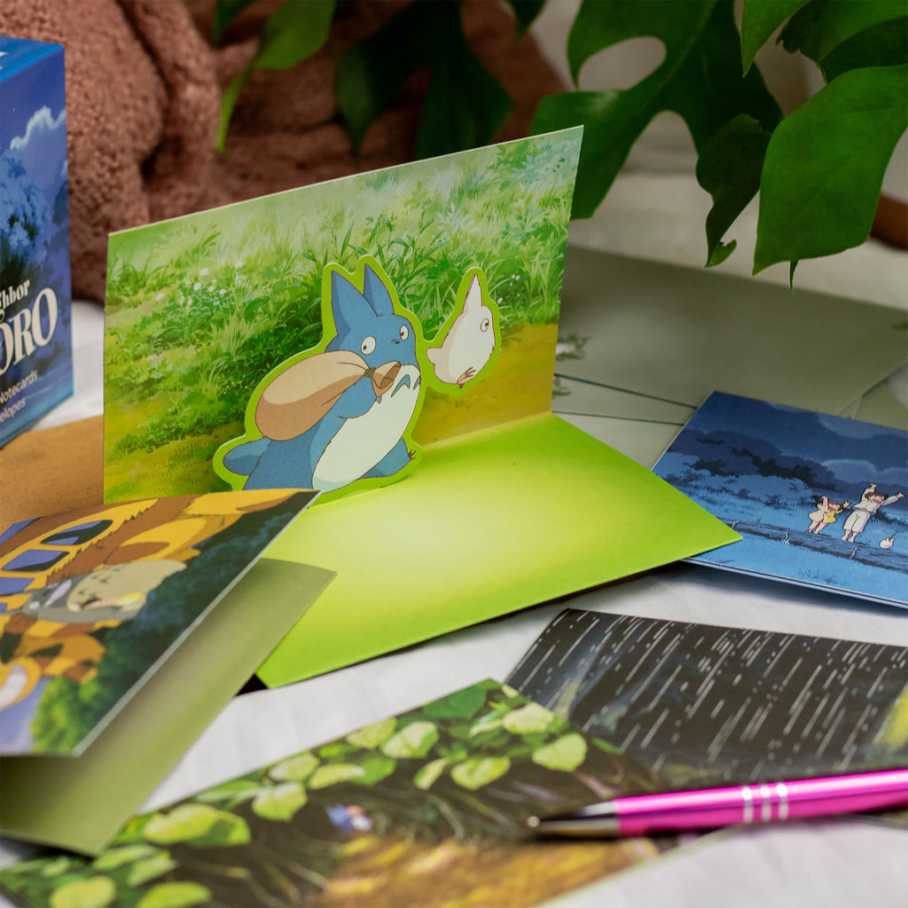 Image produit Totoro - Amis Cartes Postales 3D Pop-Up Set de 10