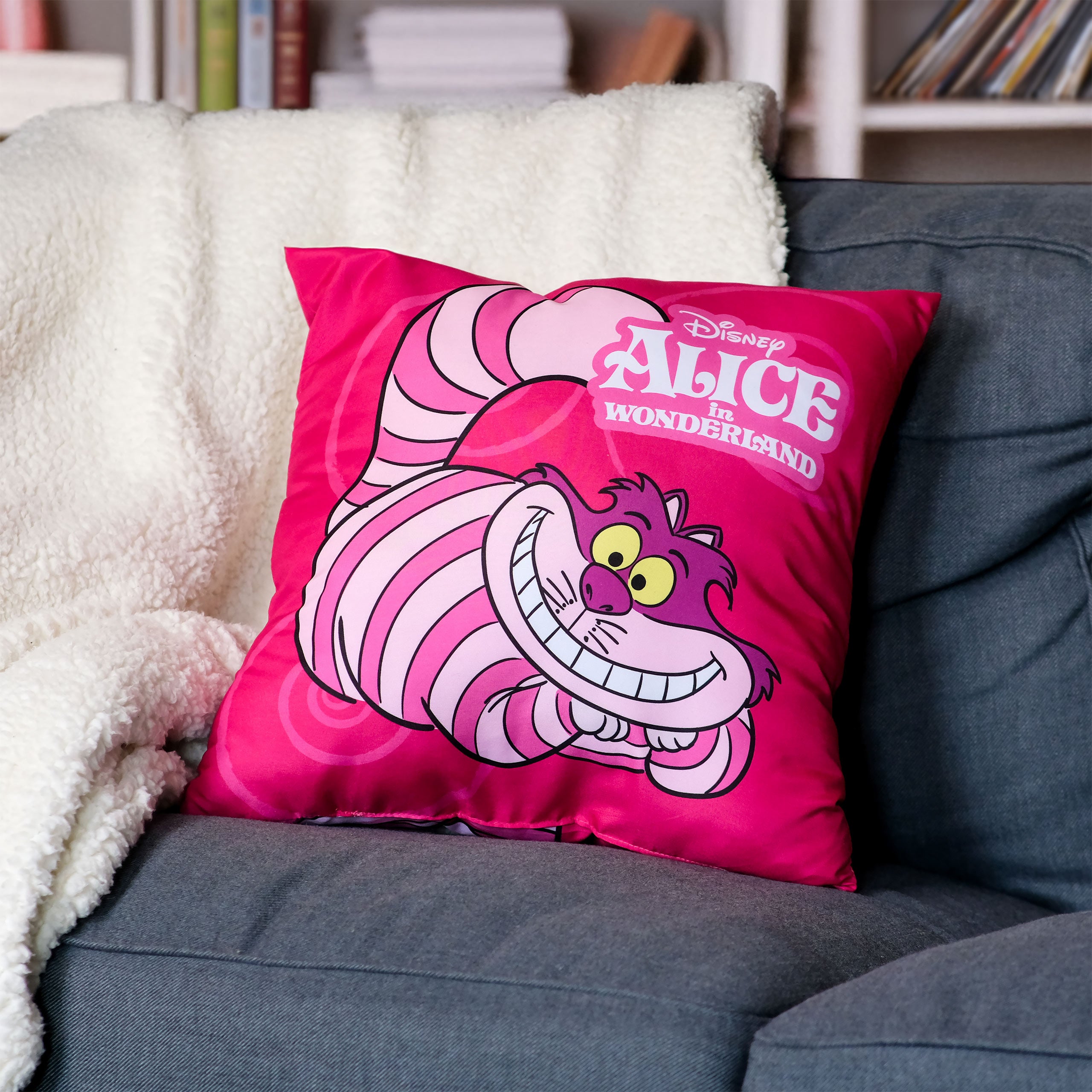 Image produit Chat du Cheshire Coussin - Alice au Pays des Merveilles