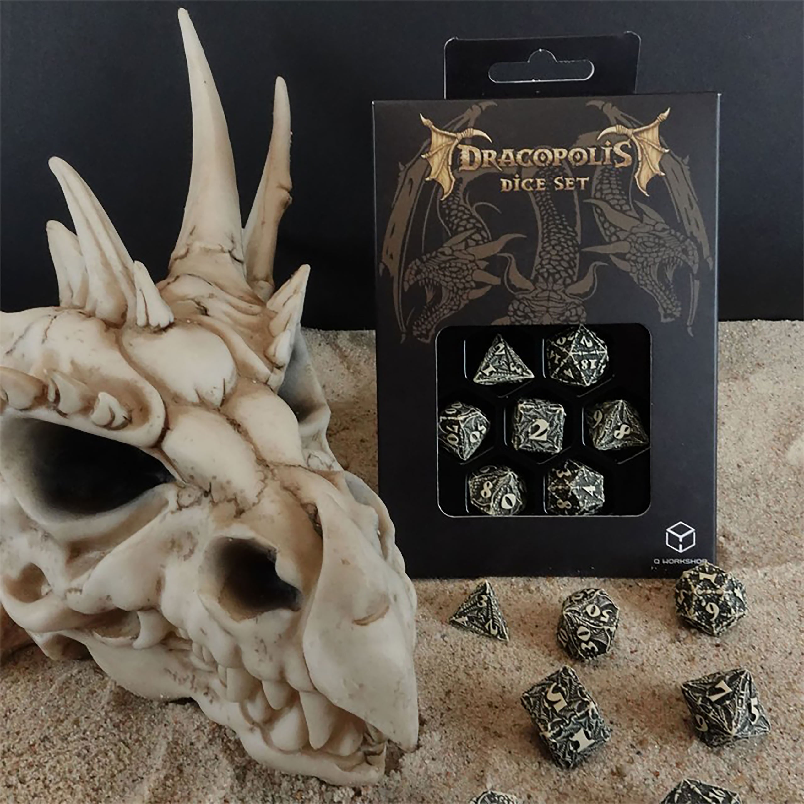 Image produit Dracopolis - L'ensemble de dés Blackfang Scandinave 7pcs