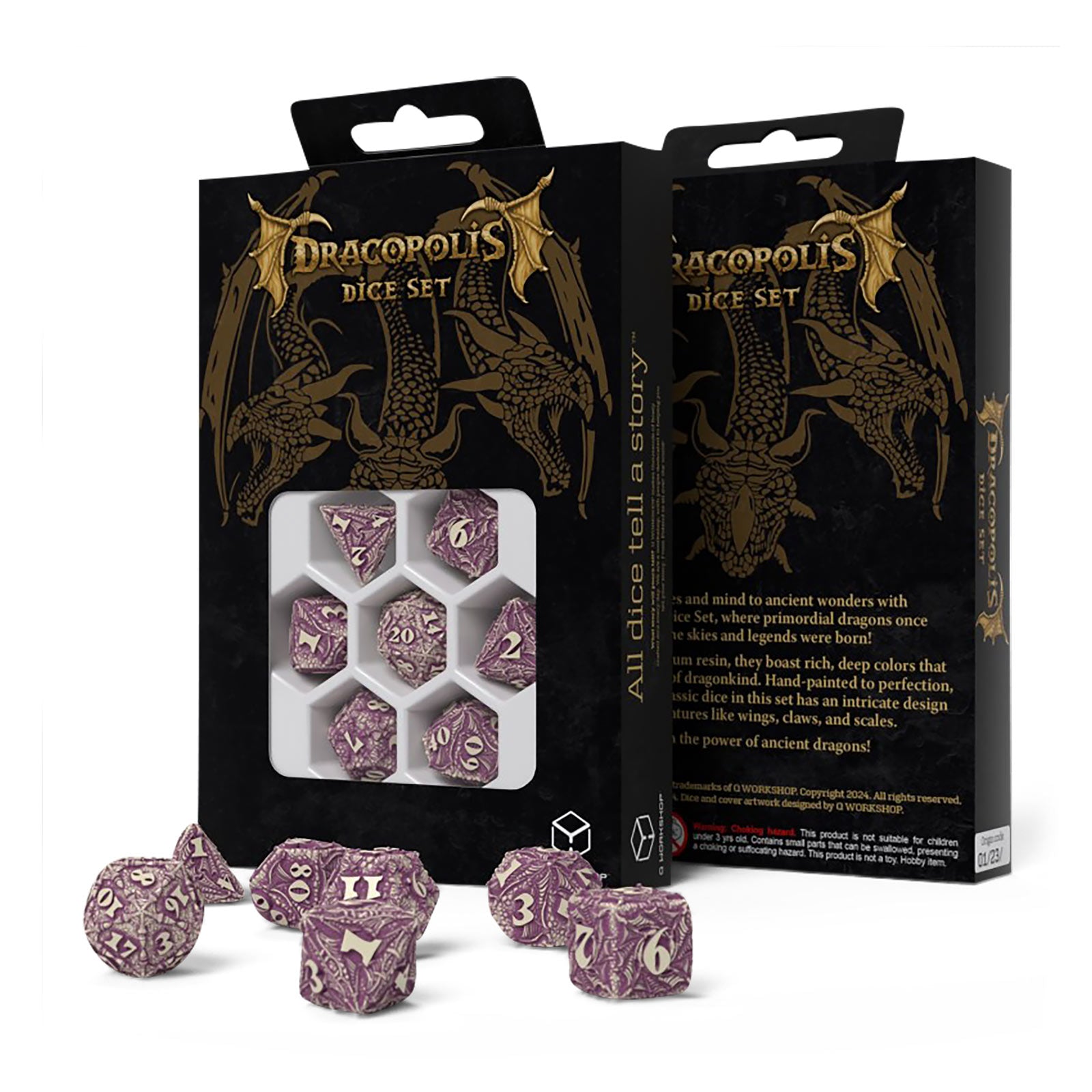 Image produit Dracopolis - Le set de dés Yucatan Featherwing 7pcs