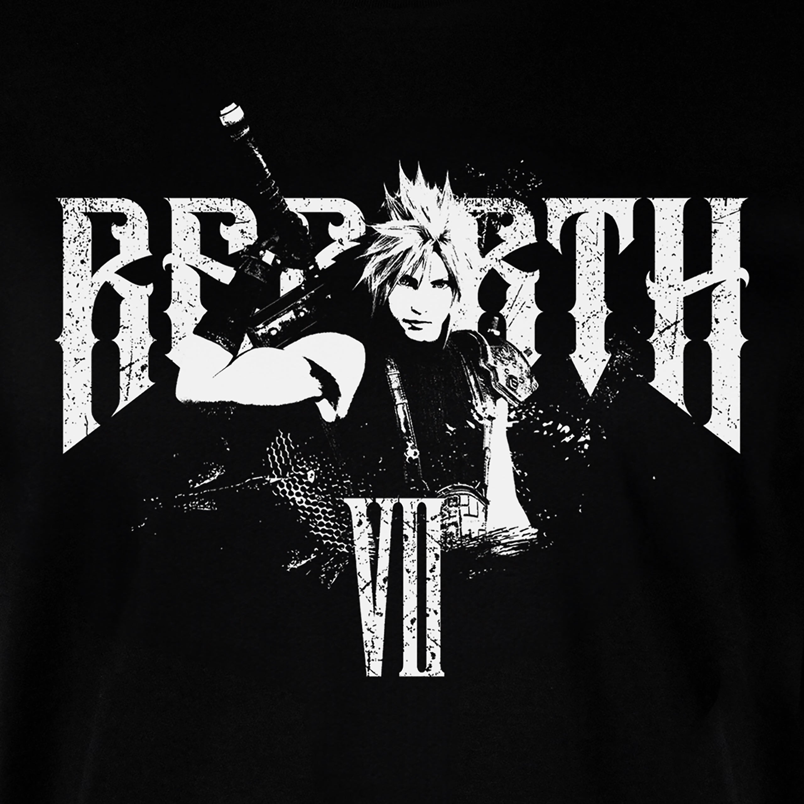 Image produit Final Fantasy - Rebirth Cloud Strife T-shirt noir