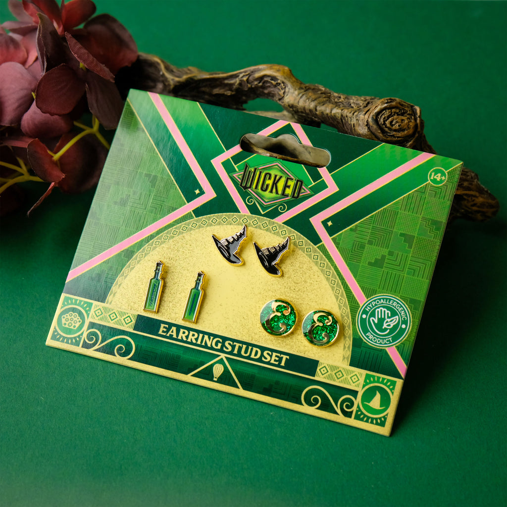 Image produit Wicked - Boucles d'oreilles Elphaba Set de 3