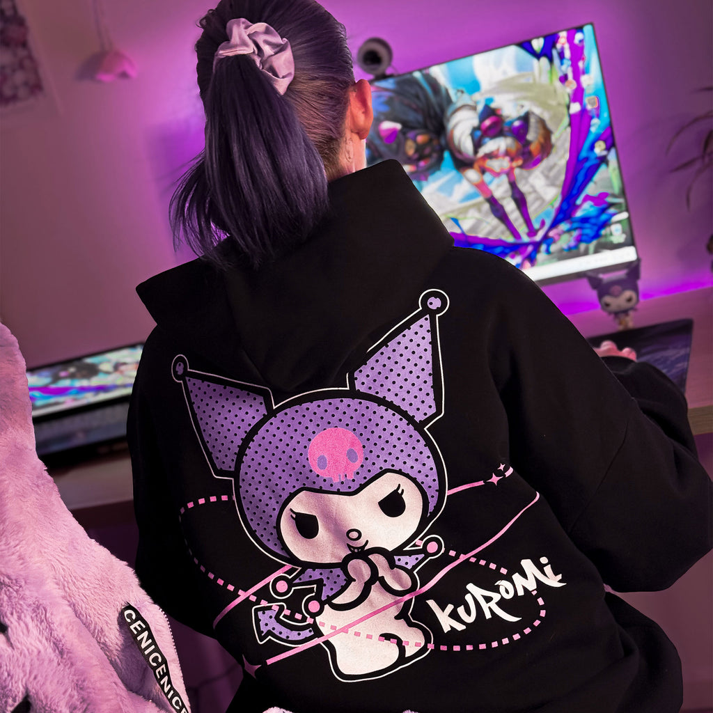 Image produit Sanrio - Sweat à capuche Kuromi noir