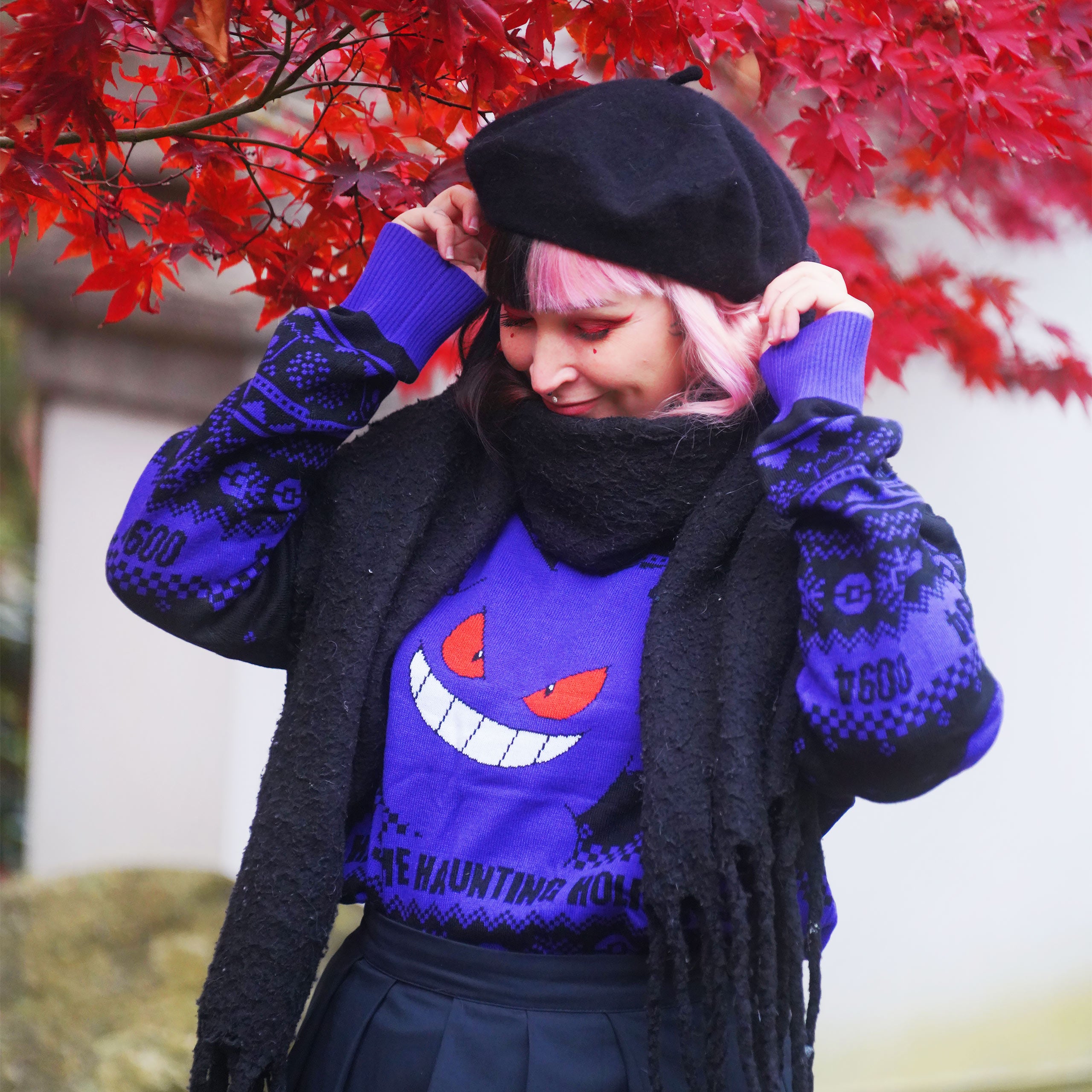 Image produit Pokemon - Pull en tricot Gengar